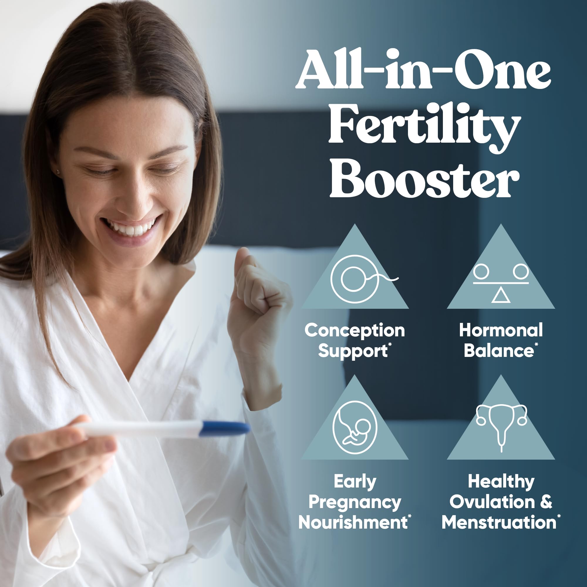 Eu Natural Conception soft capsules close-up, convenient daily prenatal-like support for TTC.