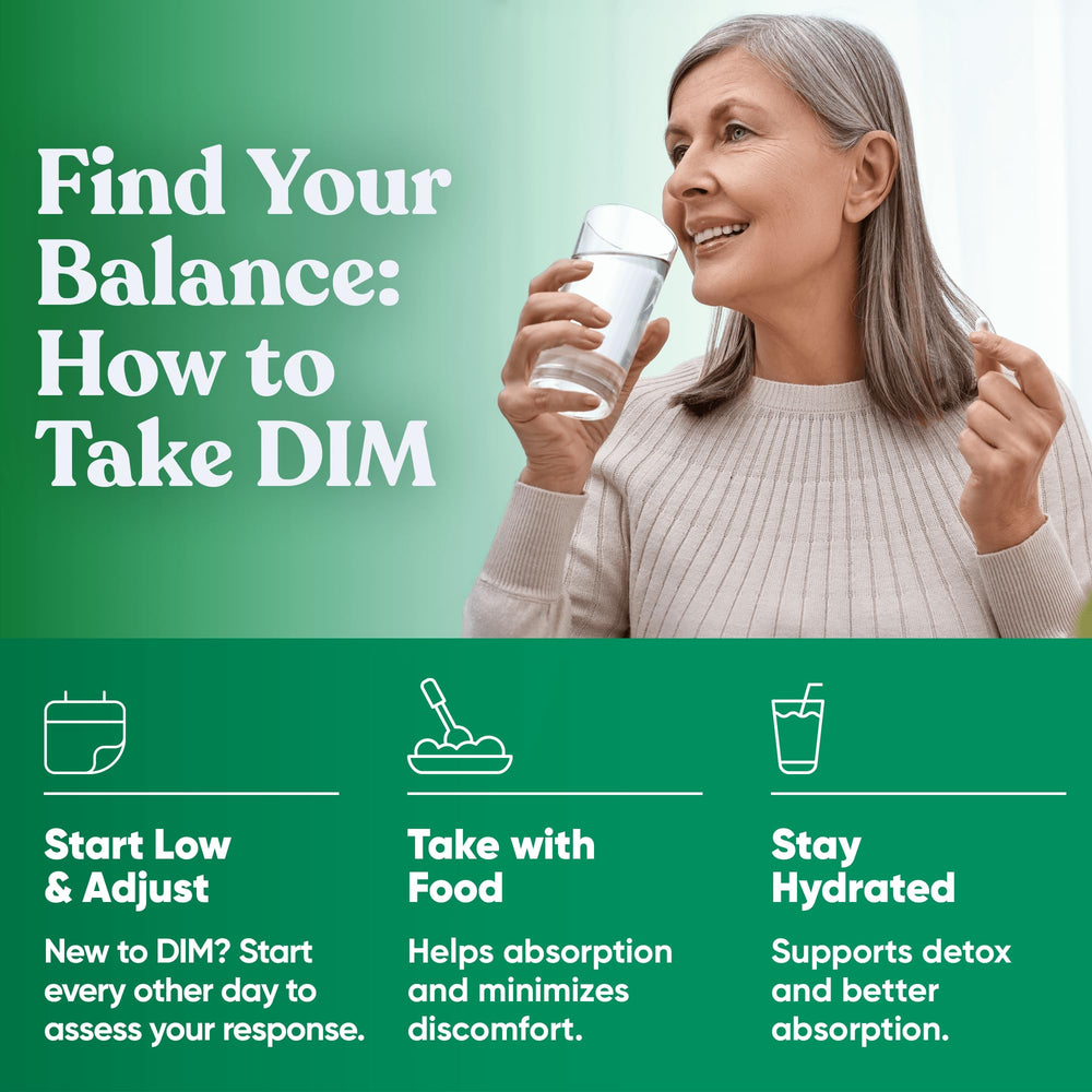 Eu Natural DIM vegetarian soft capsules representing a plant-based wellness option.