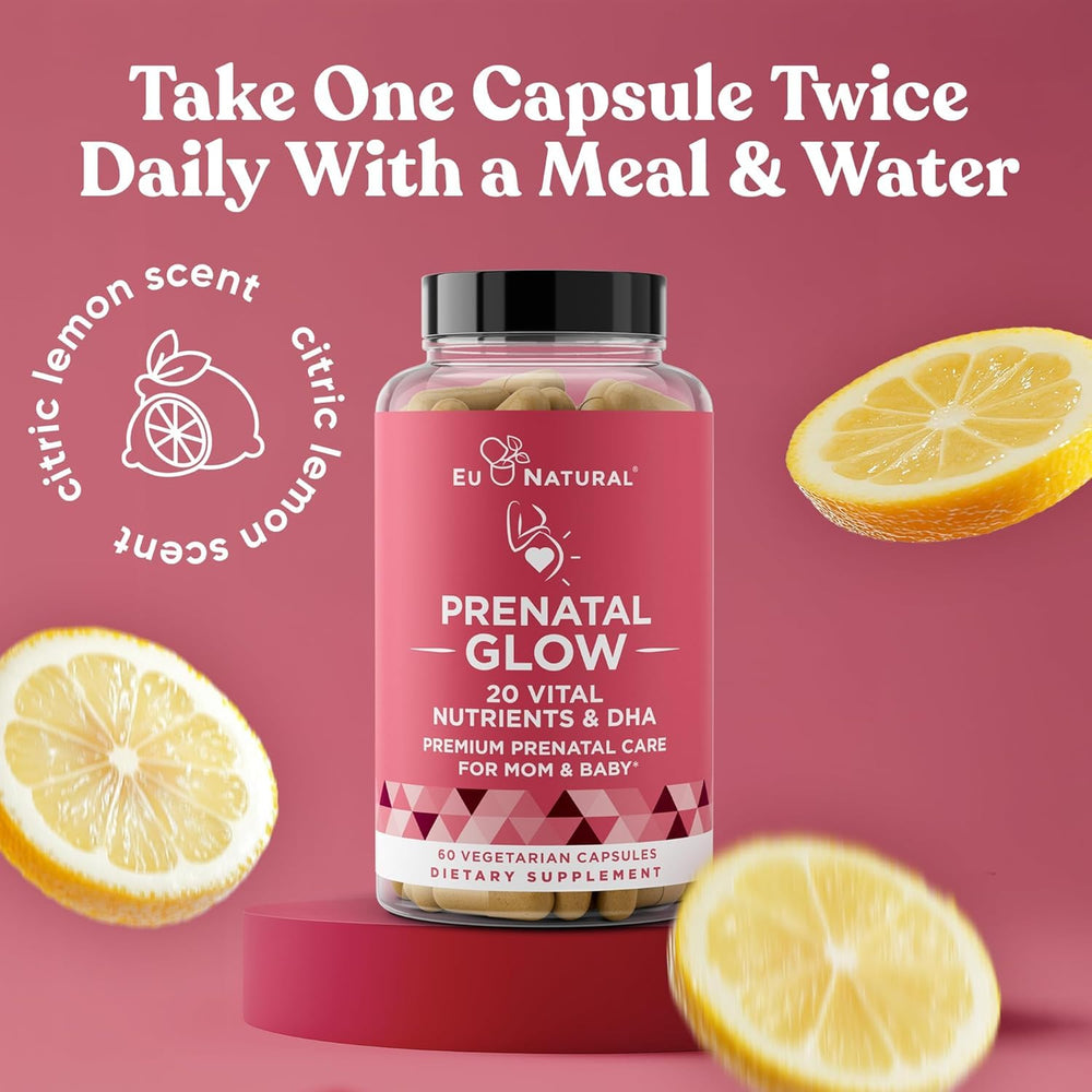 Eu Natural Glow Prenatal packaging in box highlights cruelty-free design.