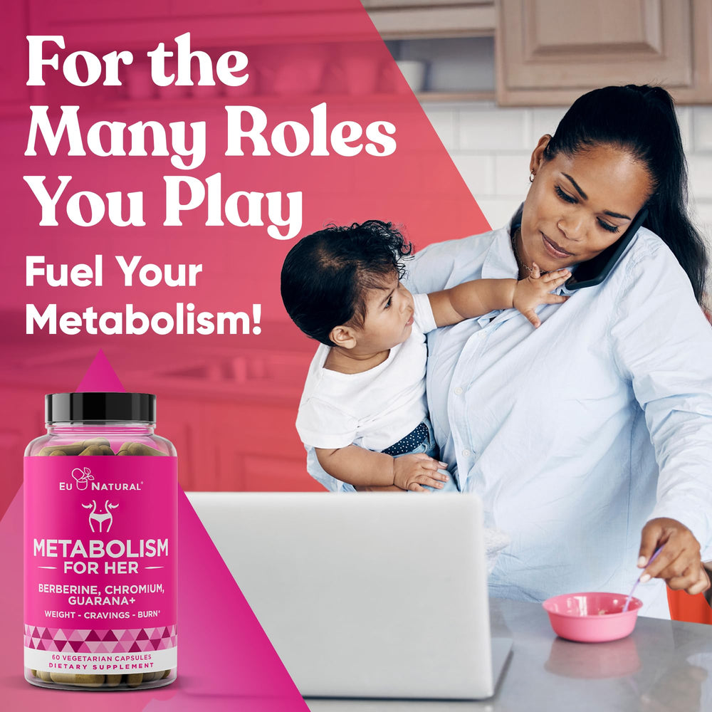 Eu Natural Metabolism for Her kitchen scene promotes daily routine use.
