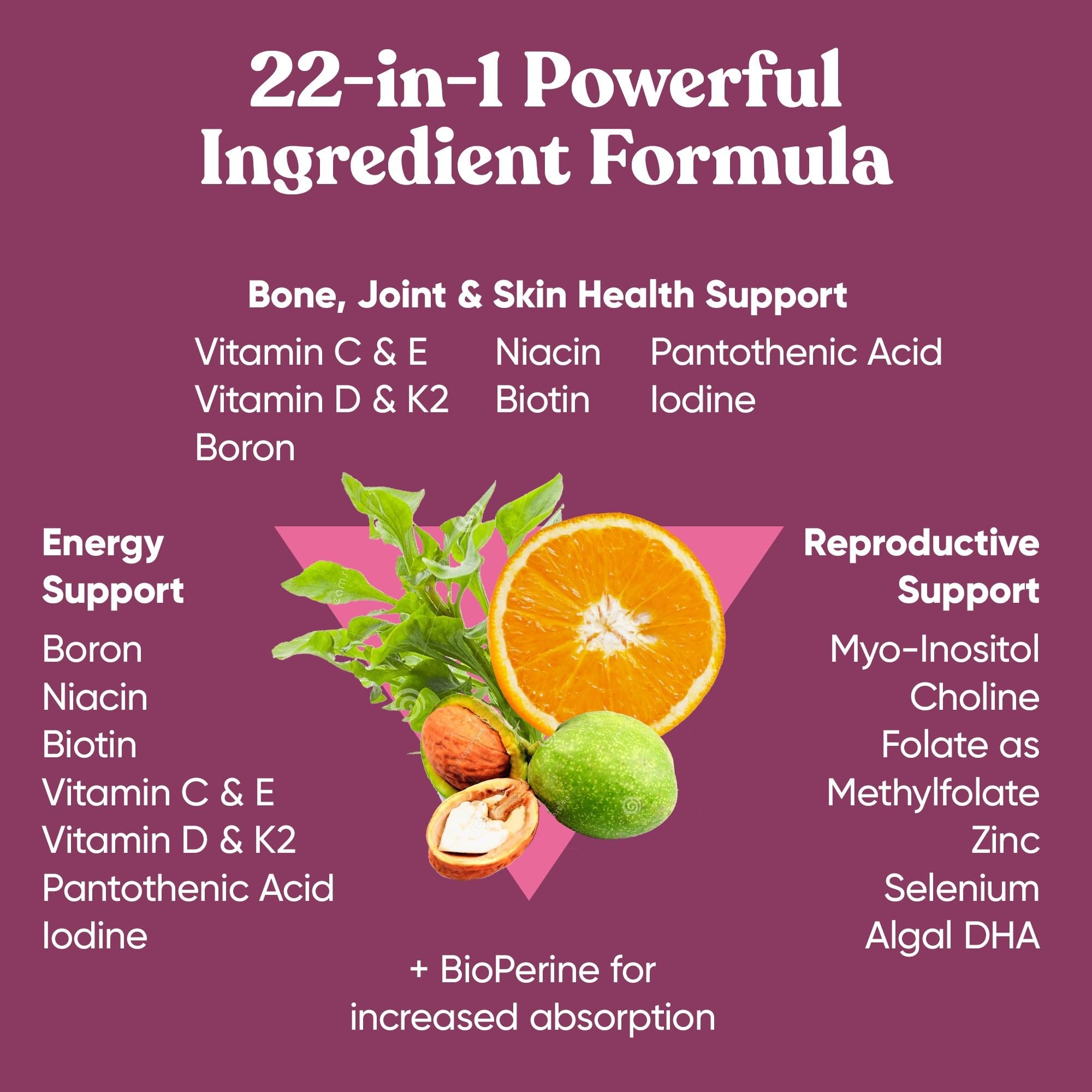 Eu Natural Next Gen Multivitamin for Women capsules closeup highlights vegetarian formula for vitality.