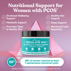 Eu Natural Regulate MAX powder closeup emphasizes unflavored mixability