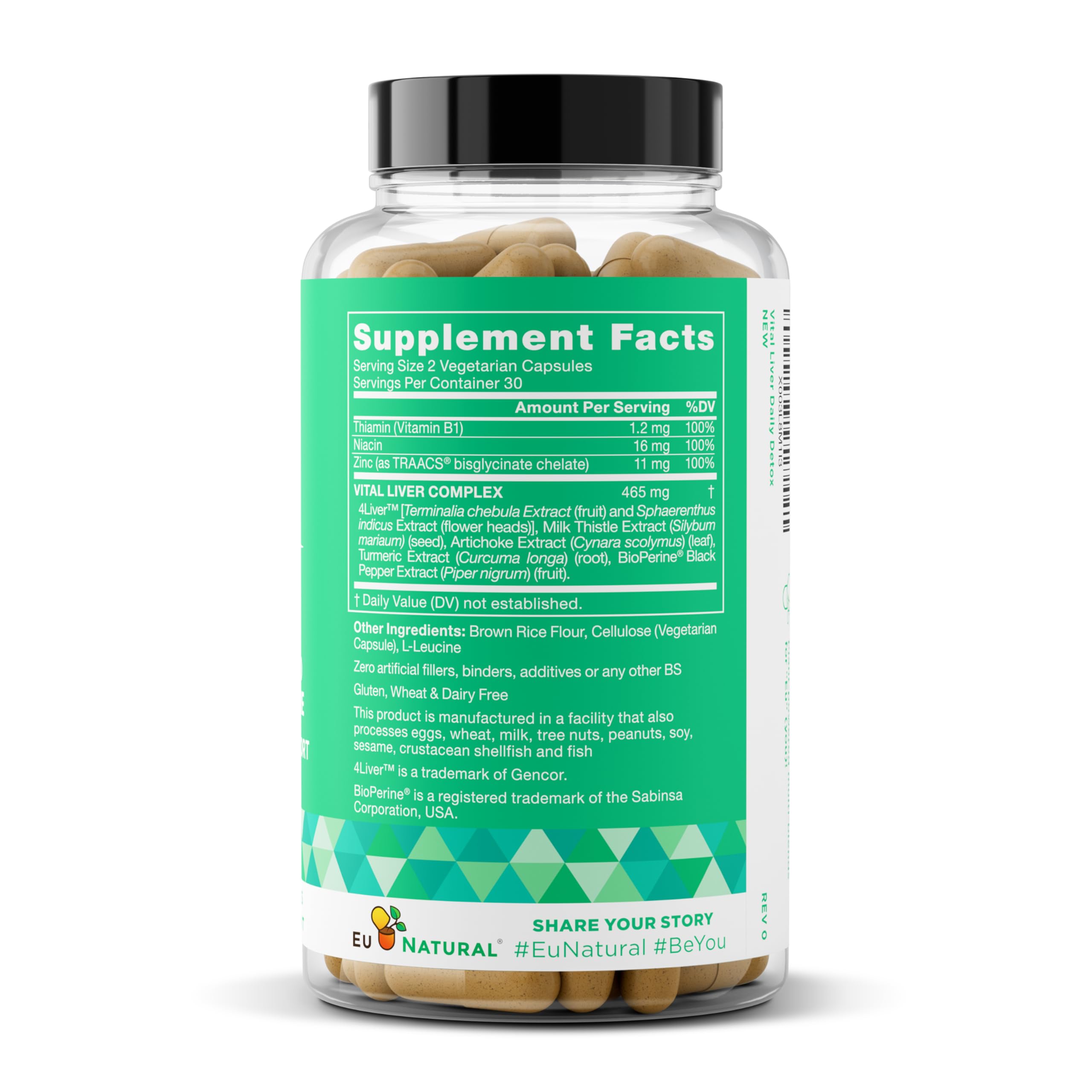 Box of Eu Natural Vital Liver Cleanse showing 60 vegetarian capsules