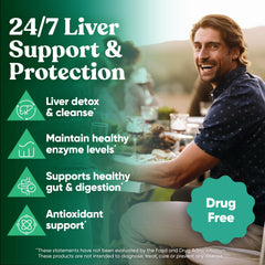 Eu Natural Vital Liver Cleanse bottle back label showing ingredient transparency