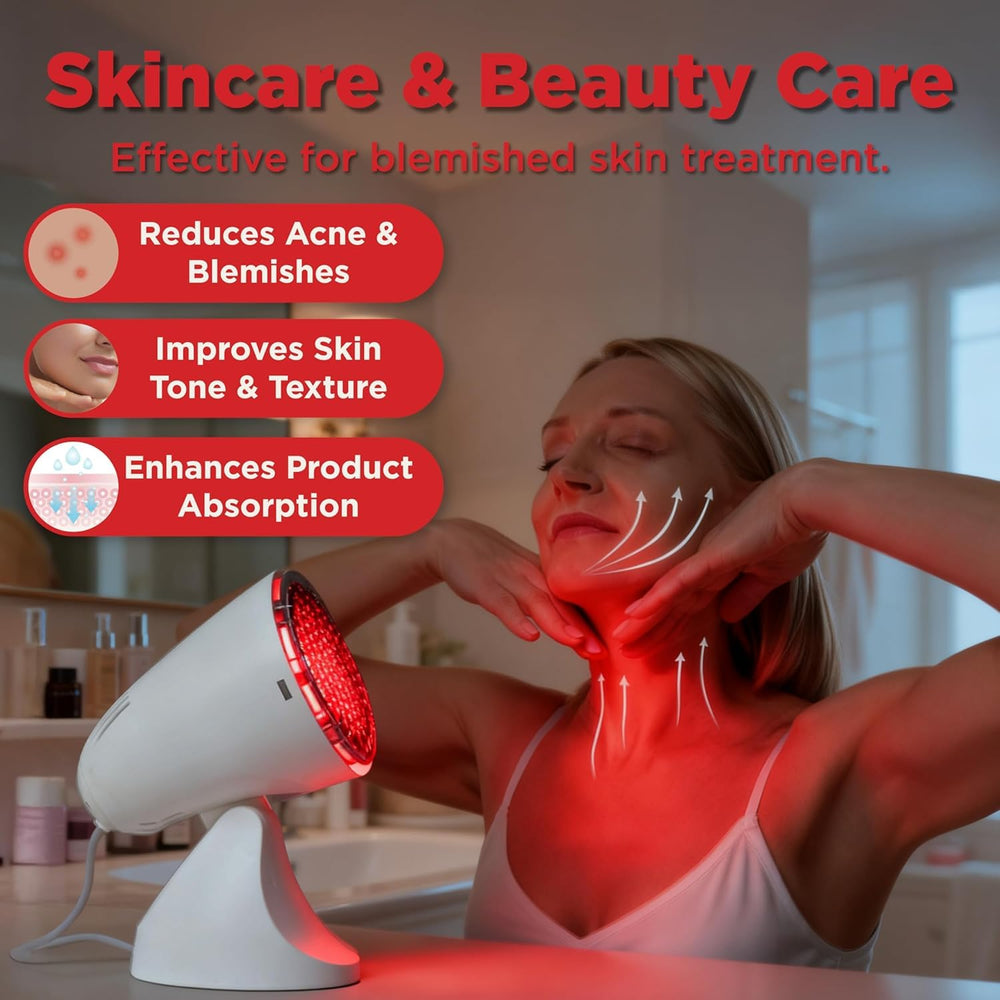 Euflora warm light therapy for soothing comfort and skin improvement.