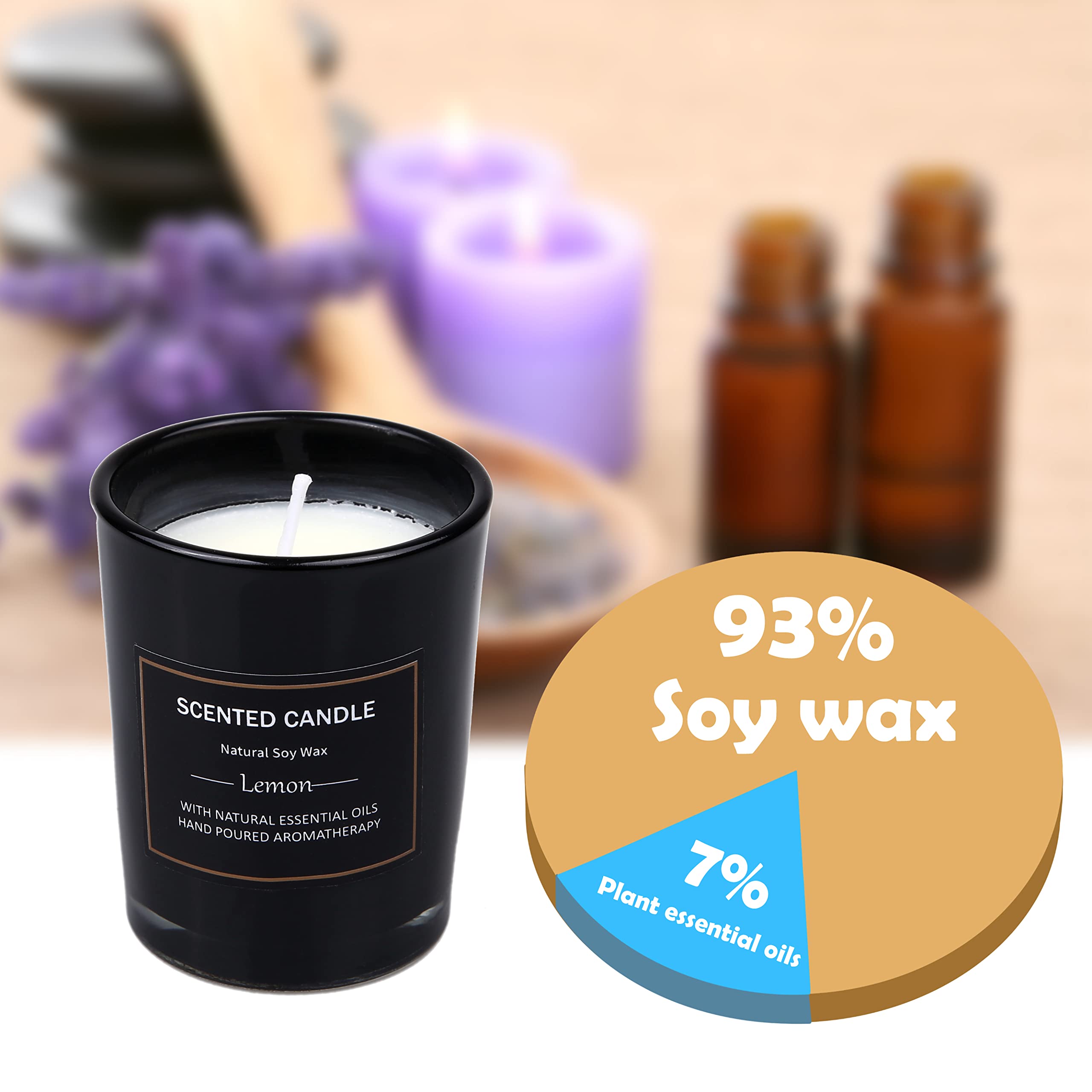 EUPNHY 12 Pack Scented Candles Gift Set - 2.5oz Soy Wax Aromatherapy Jars