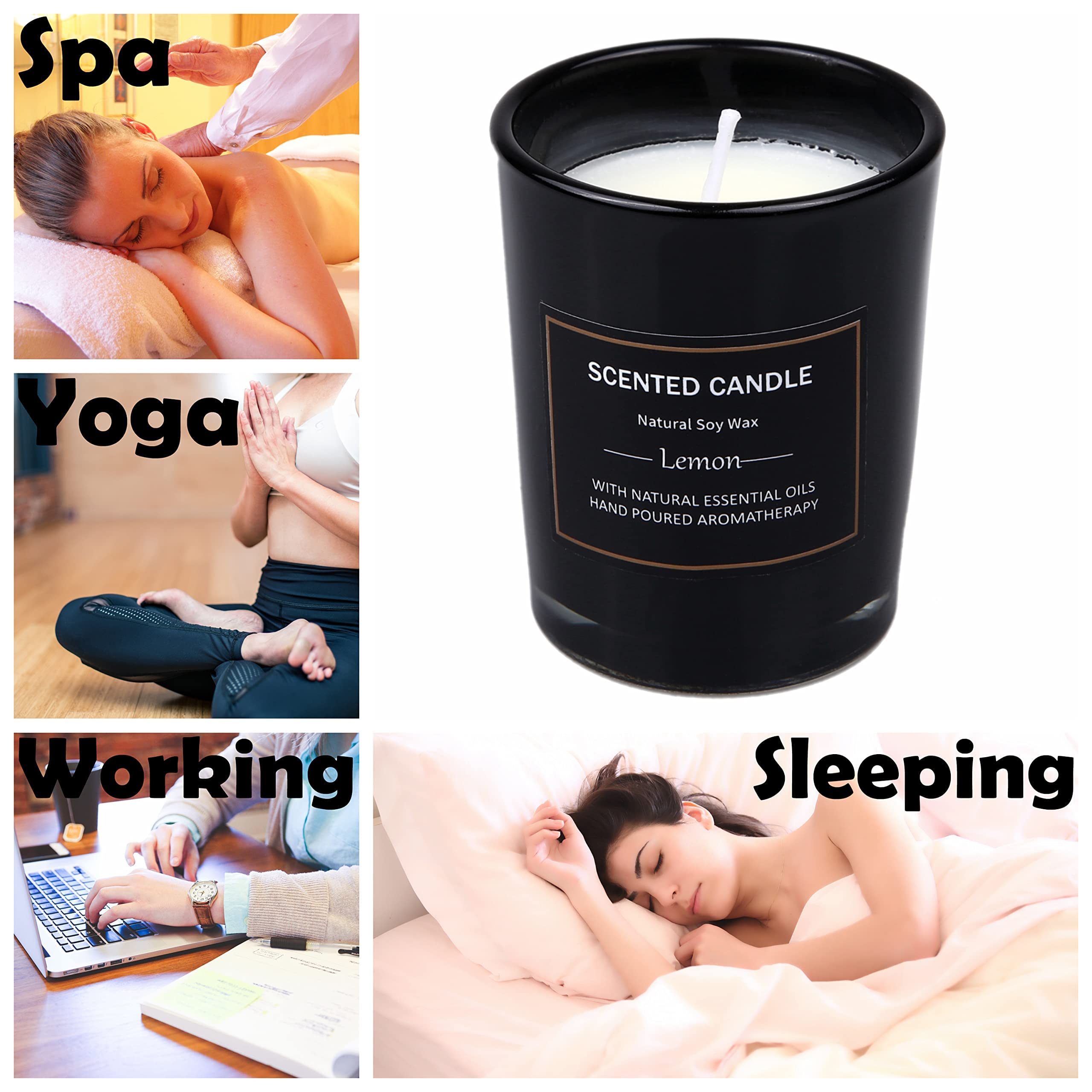 EUPNHY 12 Pack Scented Candles Gift Set - 2.5oz Soy Wax Aromatherapy Jars