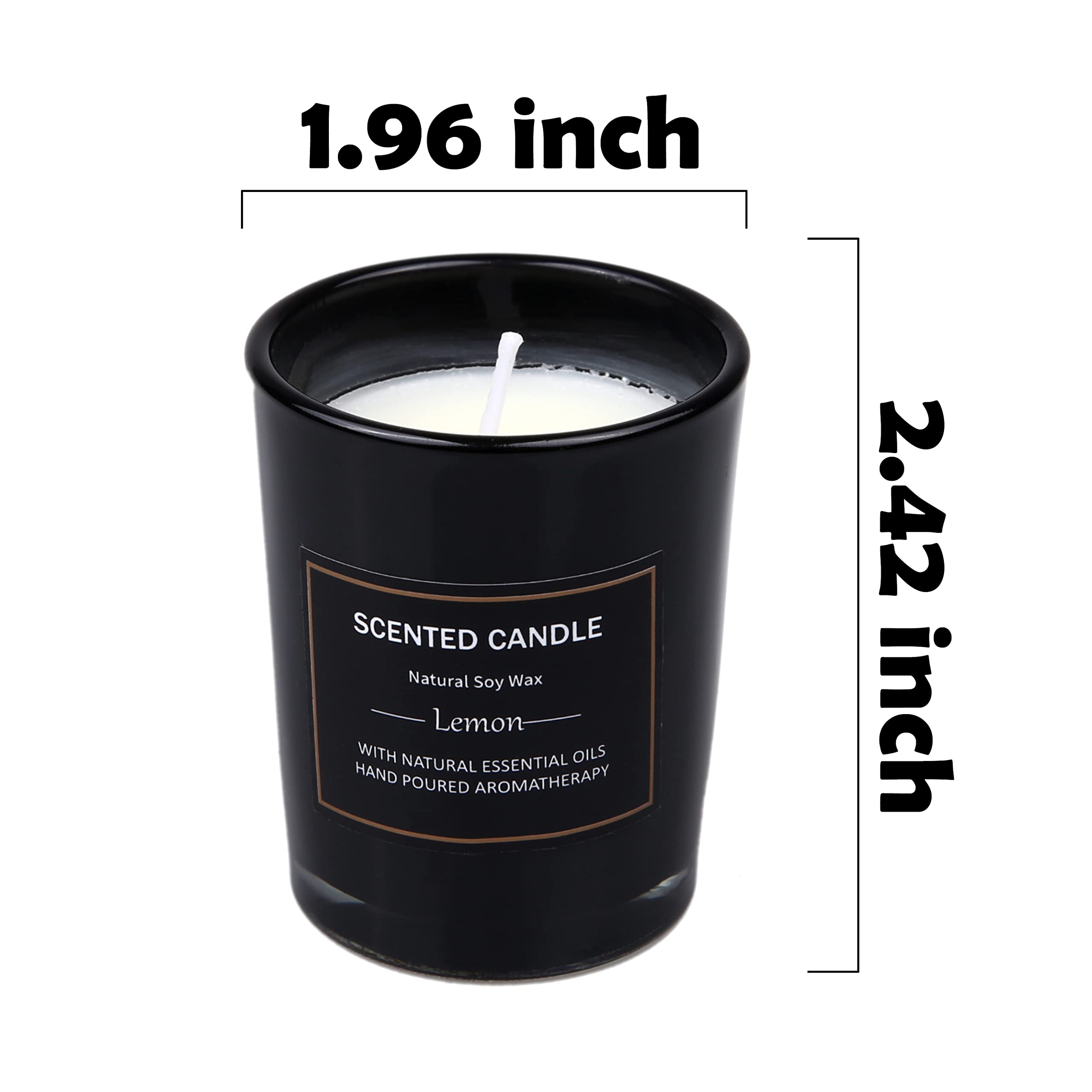 EUPNHY 12 Pack Scented Candles Gift Set - 2.5oz Soy Wax Aromatherapy Jars