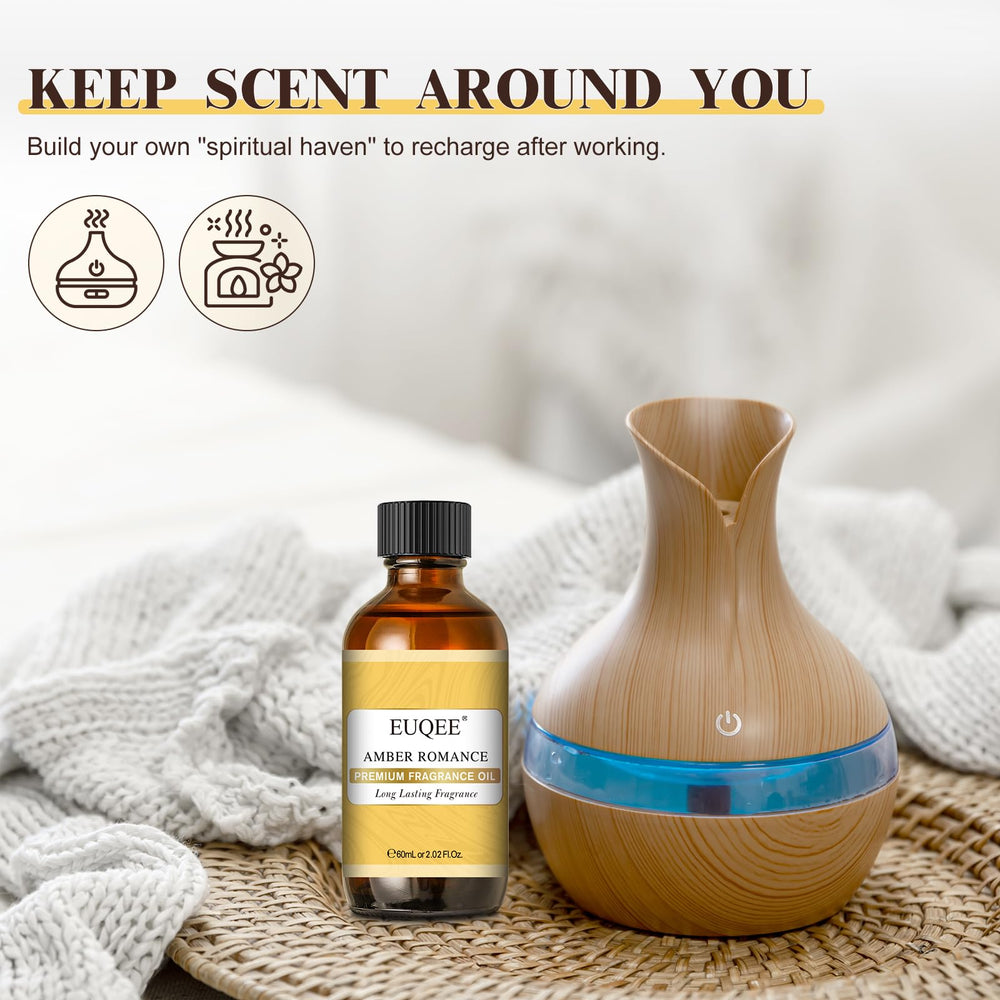 EUQEE Amber Romance glass dropper enables precise measuring of drops.