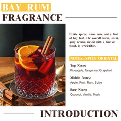 EUQEE Bay Rum fragrance oil amber bottle protects scent from sunlight.