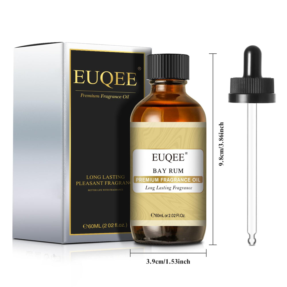 EUQEE Bay Rum fragrance oil gift-ready packaging signals thoughtful presents.
