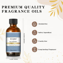 EUQEE Blueberry fragrance oil bottle dropper enables exact dosing for candles