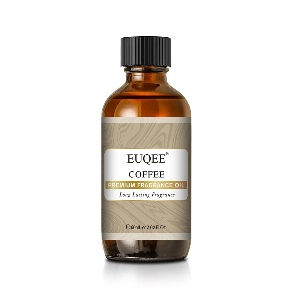 EUQEE coffee fragrance oil bottle for diffusers and DIY crafts.