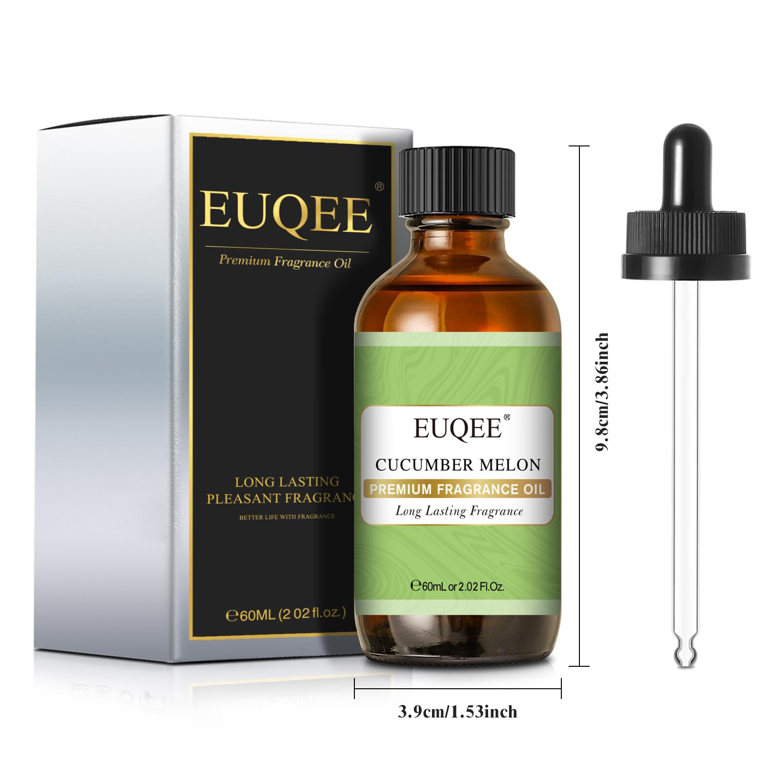 EUQEE Cucumber Melon fragrance oil dropper for precise dispensing