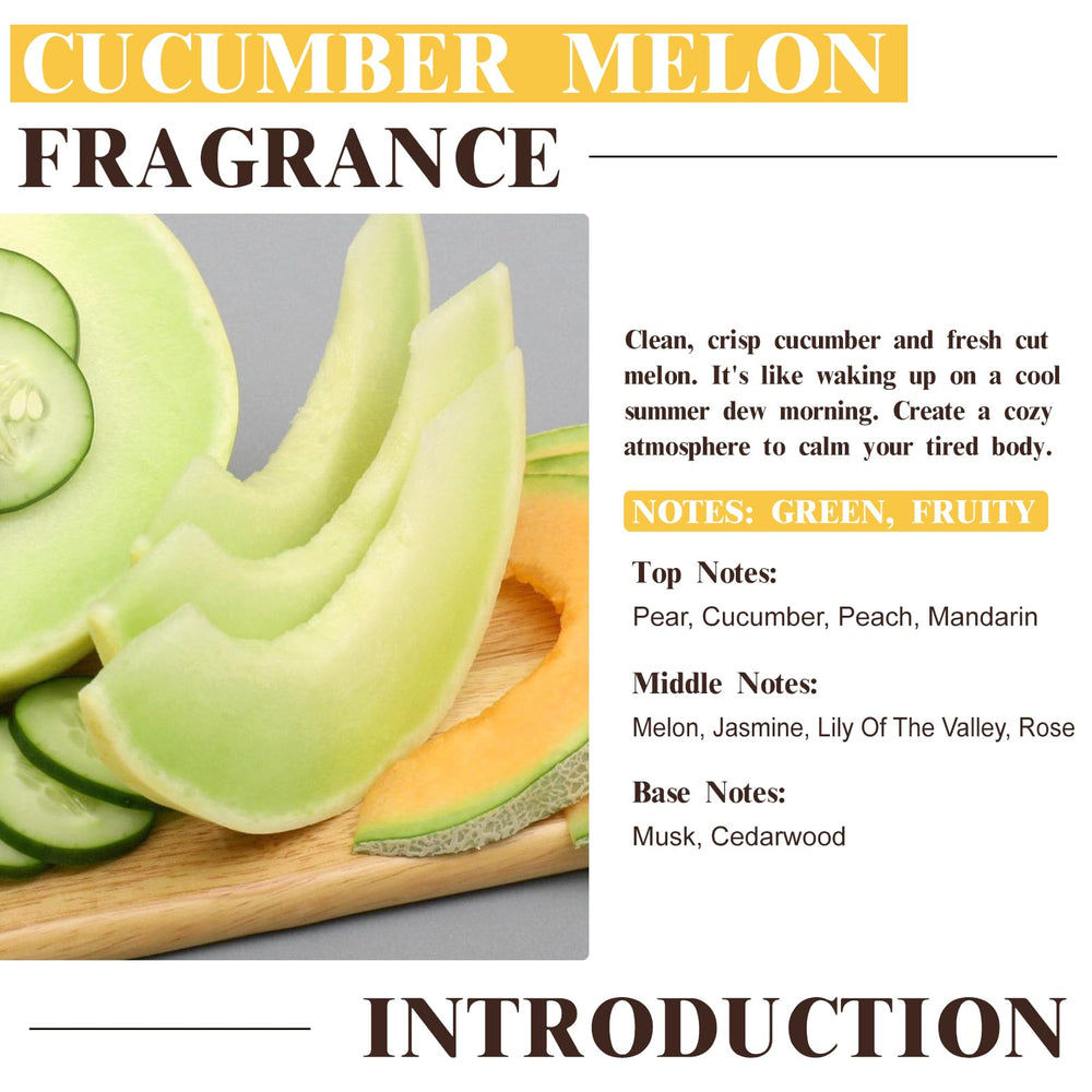 EUQEE cucumber melon diffuser scene for fresh room ambiance