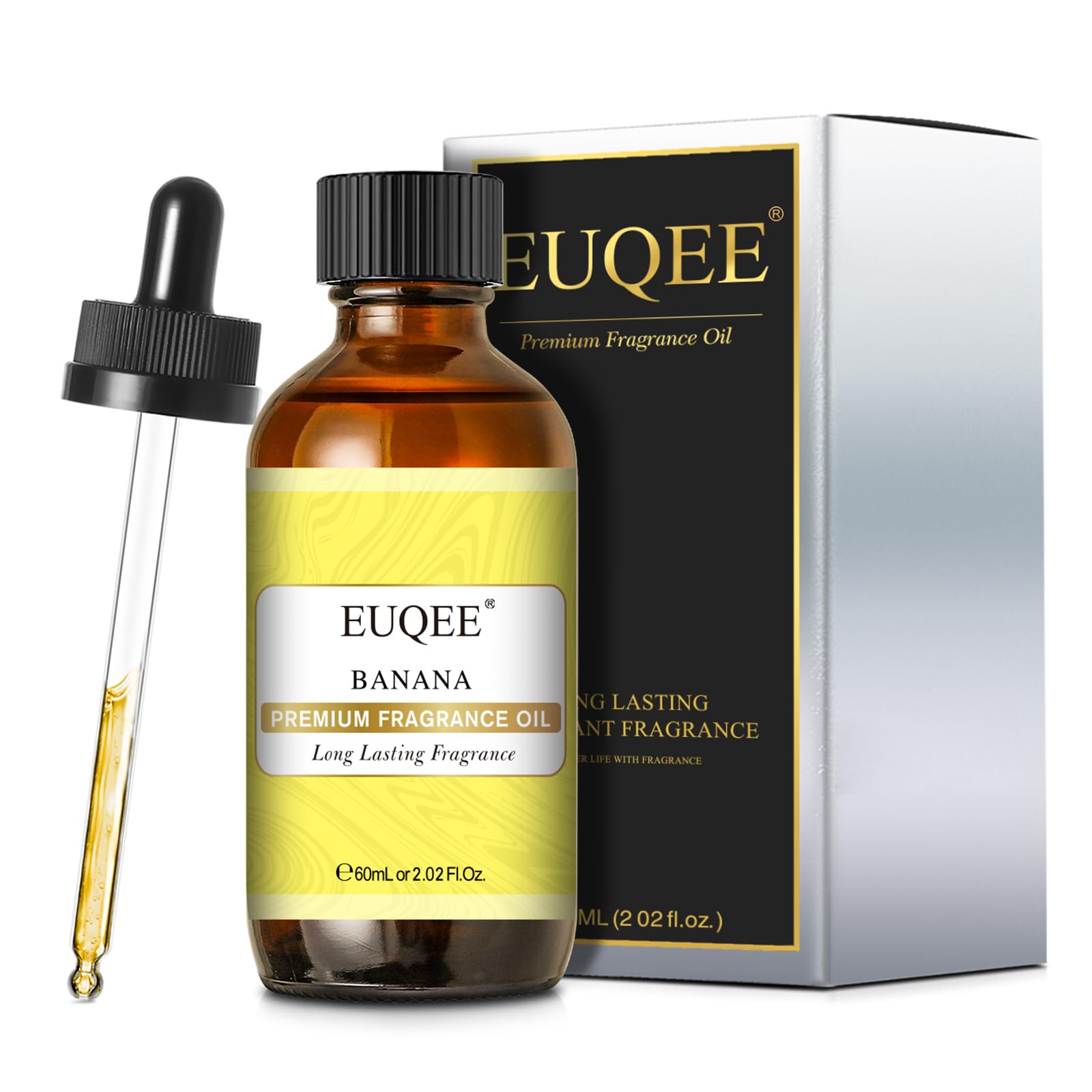 Banana fragrance oil used in candles to enhance warm, sunny scent moments.