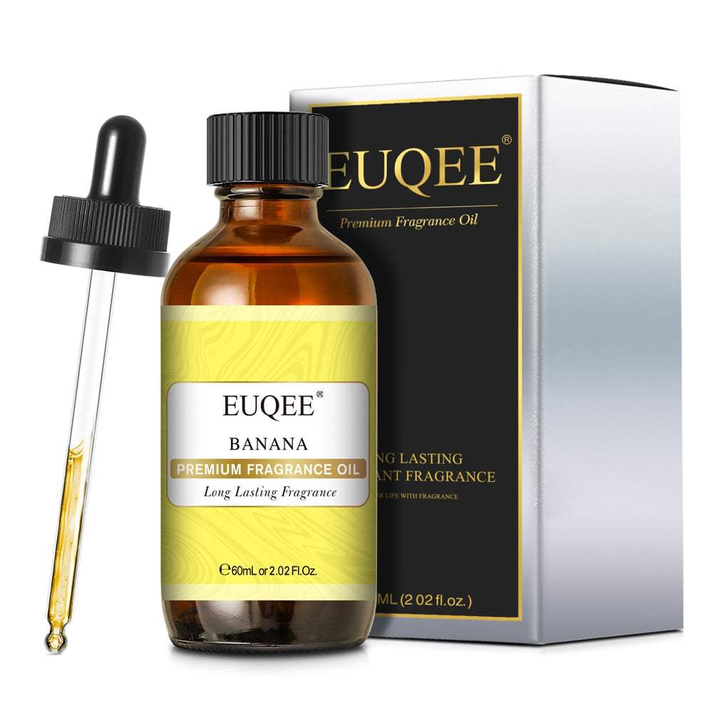 Banana fragrance oil used in candles to enhance warm, sunny scent moments.