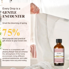 EUQEE Fresh Linen fragrance oil dropper enables precise scent control.