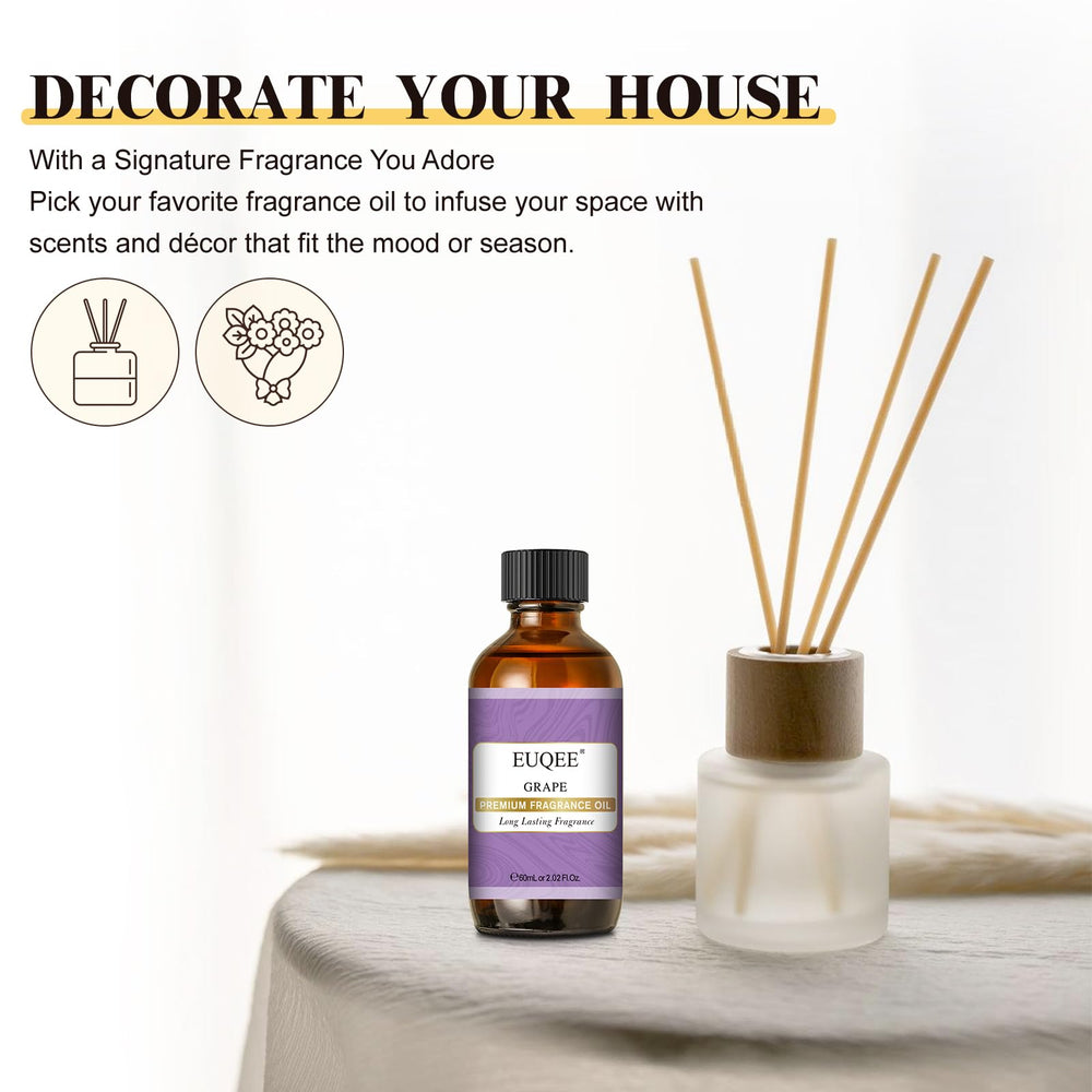 EUQEE Grape Fragrance Oil perfect for bath bombs and spa-like baths.