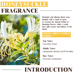 EUQEE Honeysuckle amber bottle shields fragrance from light.