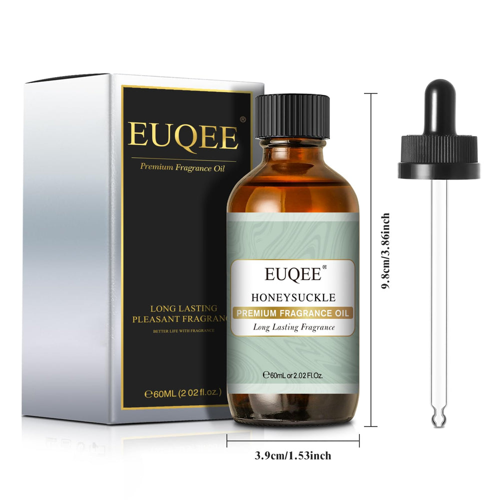 EUQEE Honeysuckle bottle with dropper for easy measurement.