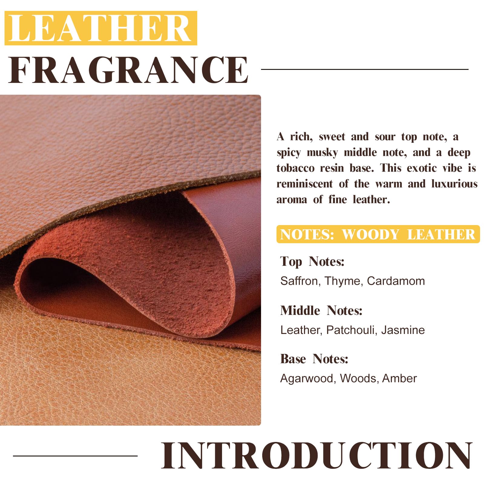 EUQEE Leather oil ideal for diffusers and ambiance
