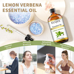 EUQEE Lemon Verbena oil in diffuser creating uplifting ambiance