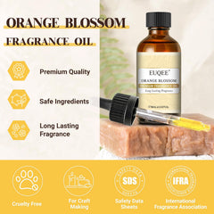 EUQEE Orange Blossom amber bottle protecting fragrance oil from light