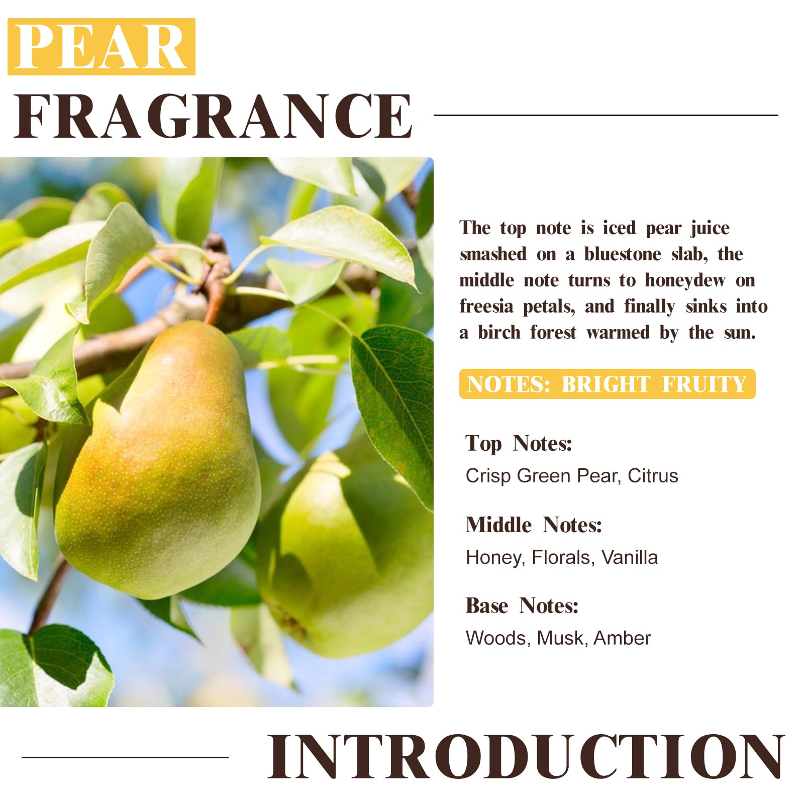 Diffuser blend using EUQEE Pear Fragrance Oil for a refreshing space