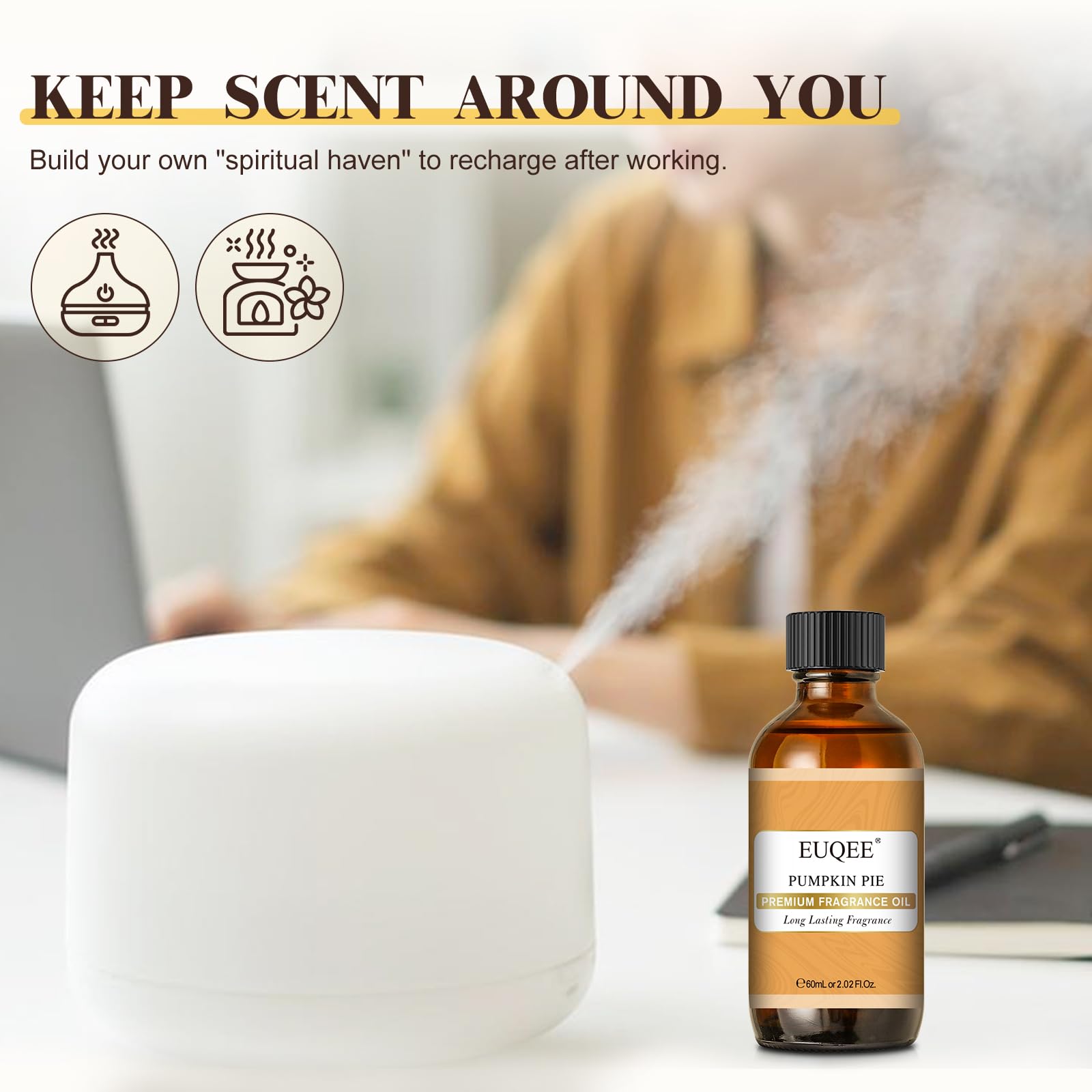 EUQEE Pumpkin Pie oil ideal for candle making and DIY scents