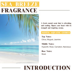 EUQEE Sea Breeze candle-making scent for a clean, lasting aroma.
