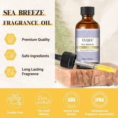 EUQEE Sea Breeze diffuser-ready oil to refresh rooms with coastal scent.