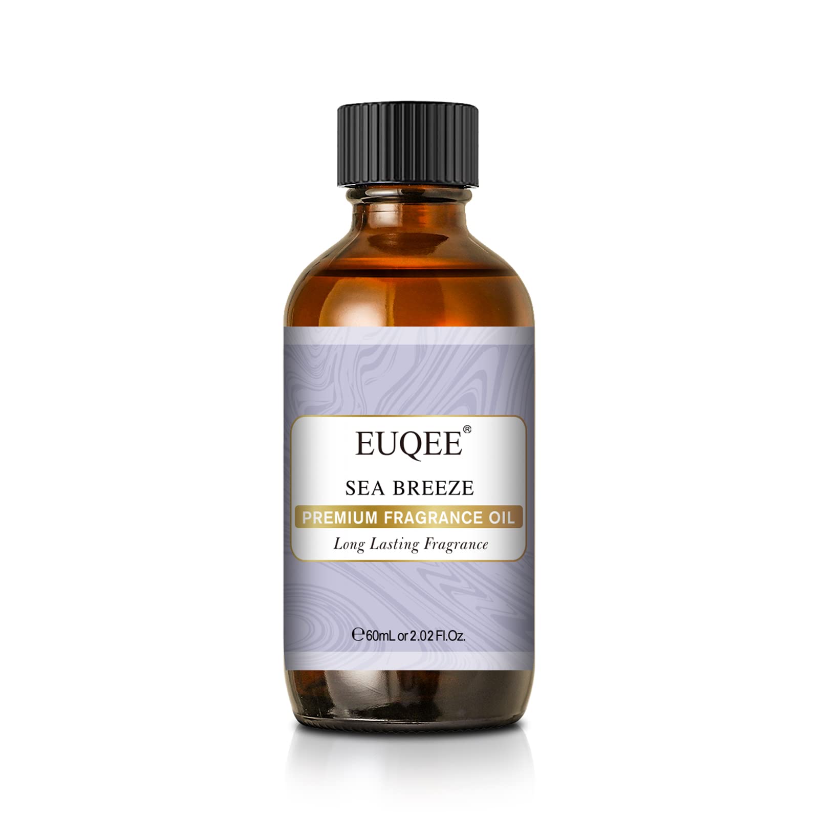 EUQEE Sea Breeze fragrance oil bottle with glass dropper for precise dosing.
