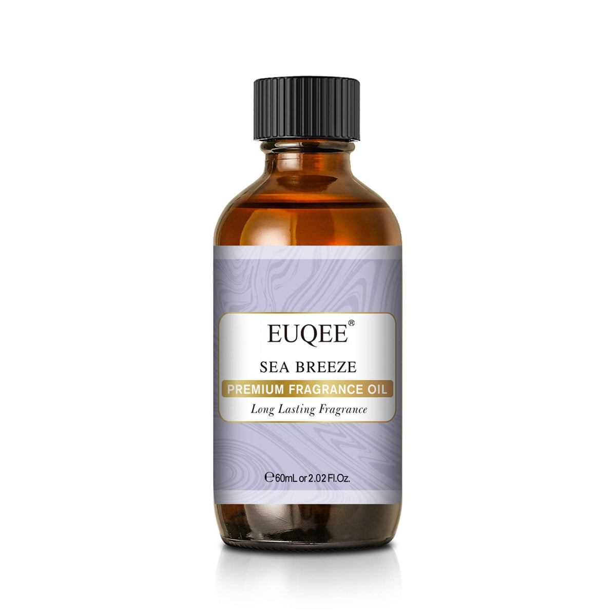 EUQEE Sea Breeze fragrance oil bottle with glass dropper for precise dosing.