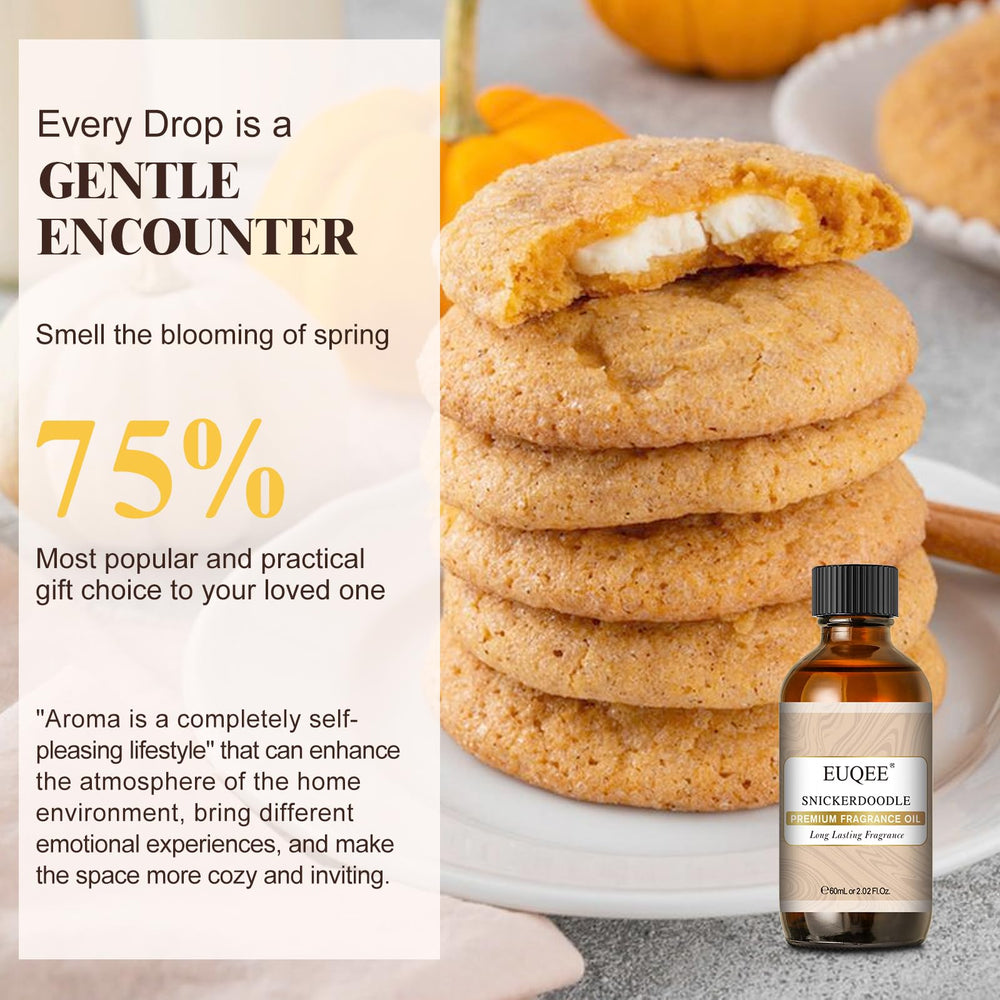EUQEE Snickerdoodle diffuser-ready oil suitable for daily aroma experiences.