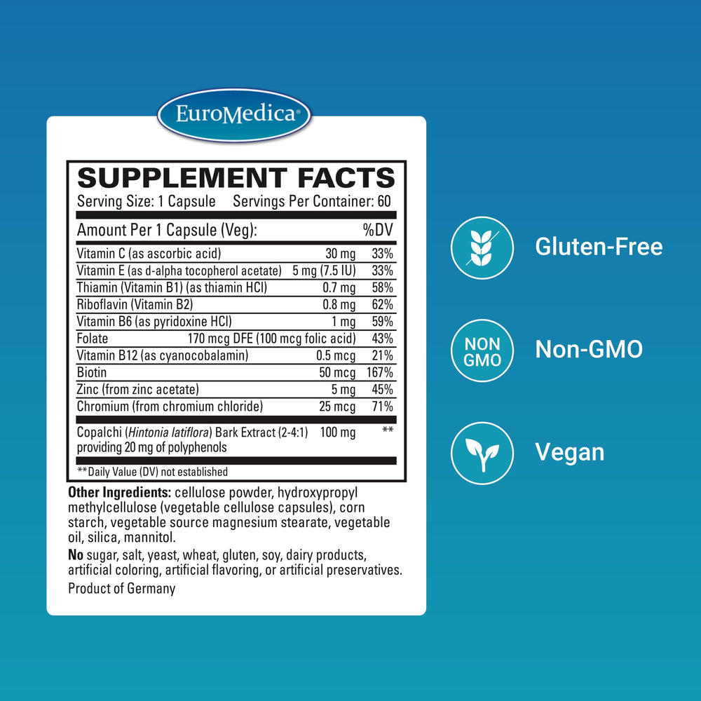 EuroMedica Sucontral D capsules close-up highlighting vegan shell for easy ingestion