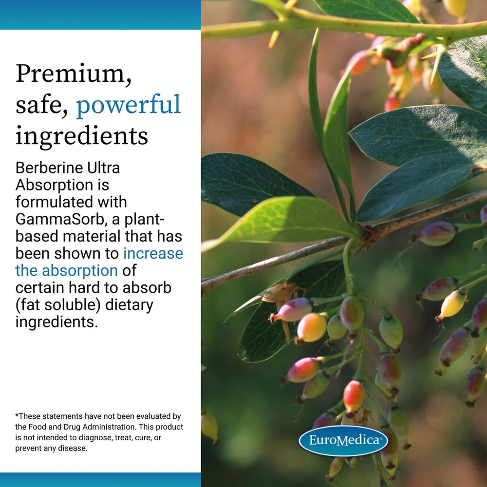 EuroMedica vegan capsules amber bottle conveys dairy-free, plant-based wellness on the go.