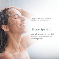 In-shower spa moment with European Spa Source ShowerMist.