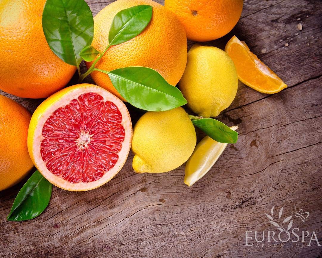 Citrus-infused eucalyptus aroma from EuroSpa Aromatics, uplifting shower experience