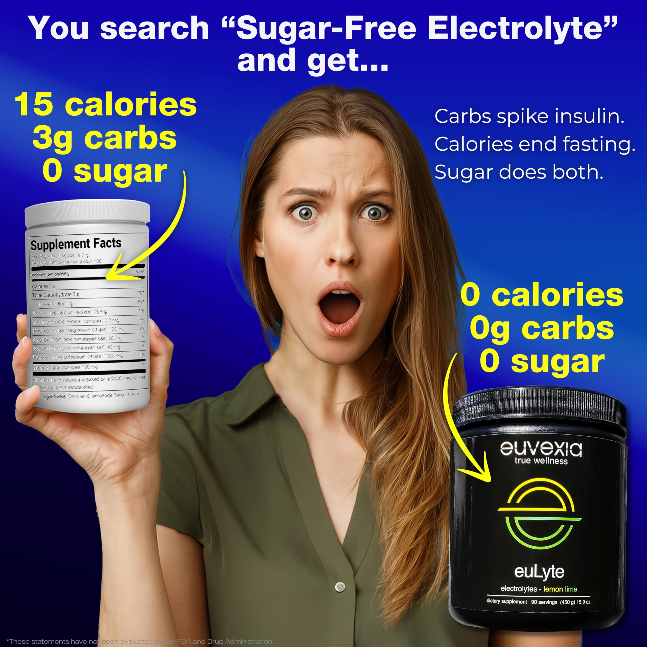 Euvexia euLyte scoop in water for quick electrolyte mix