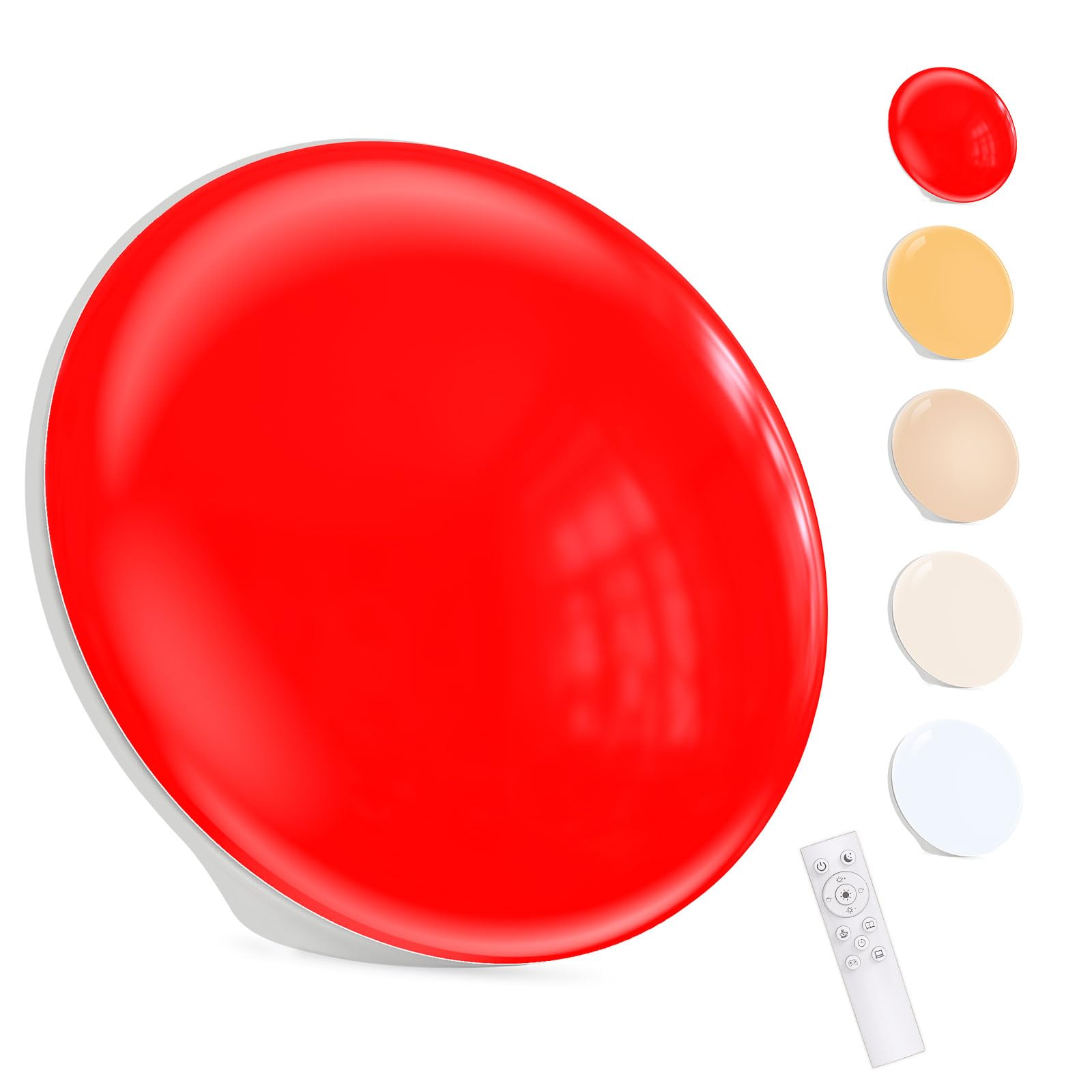 EVATEALE 670nm red light sleep therapy on a nightstand for a calm bedtime routine