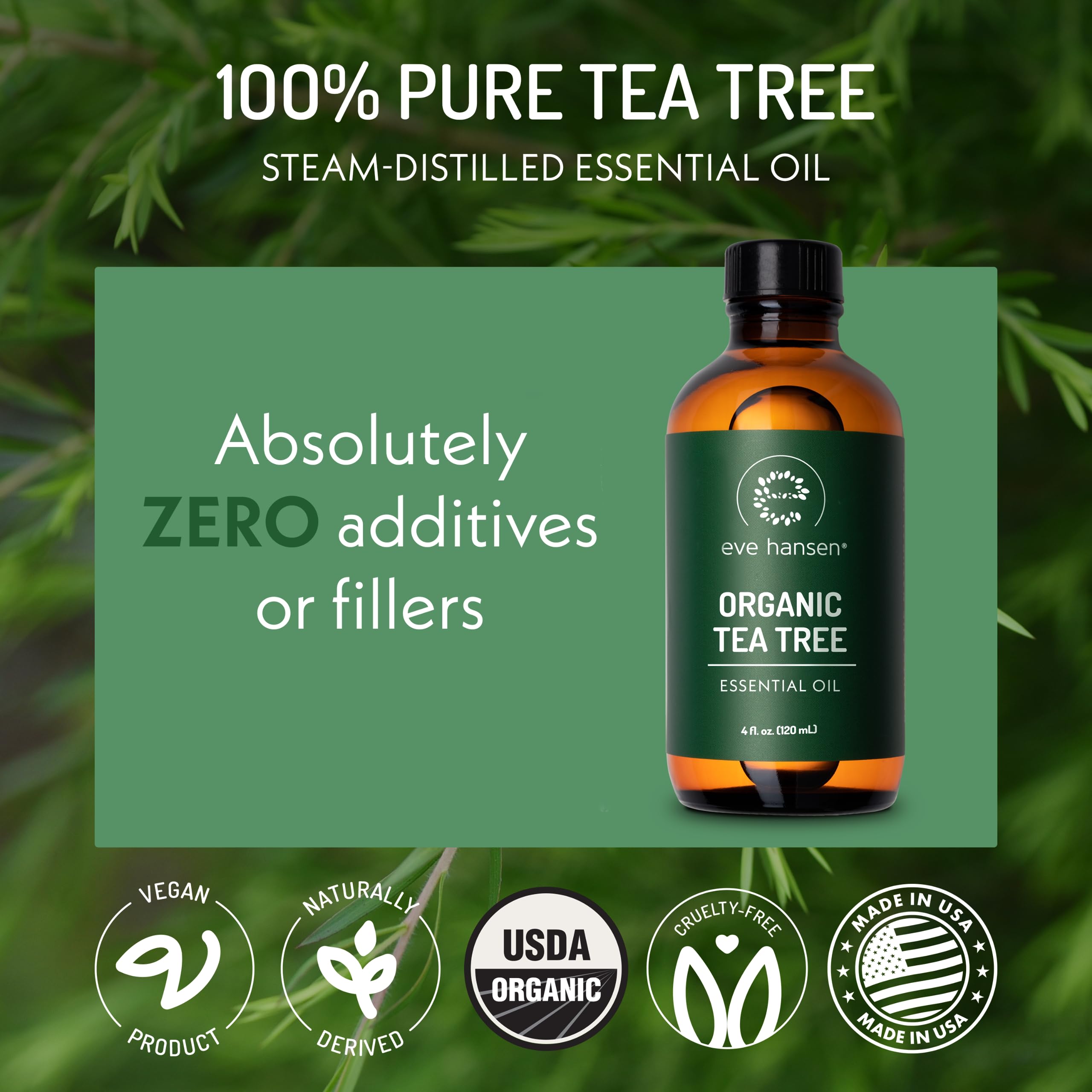 Eve Hansen Tea Tree Oil shampoo application supports scalp refresh and clean strands.