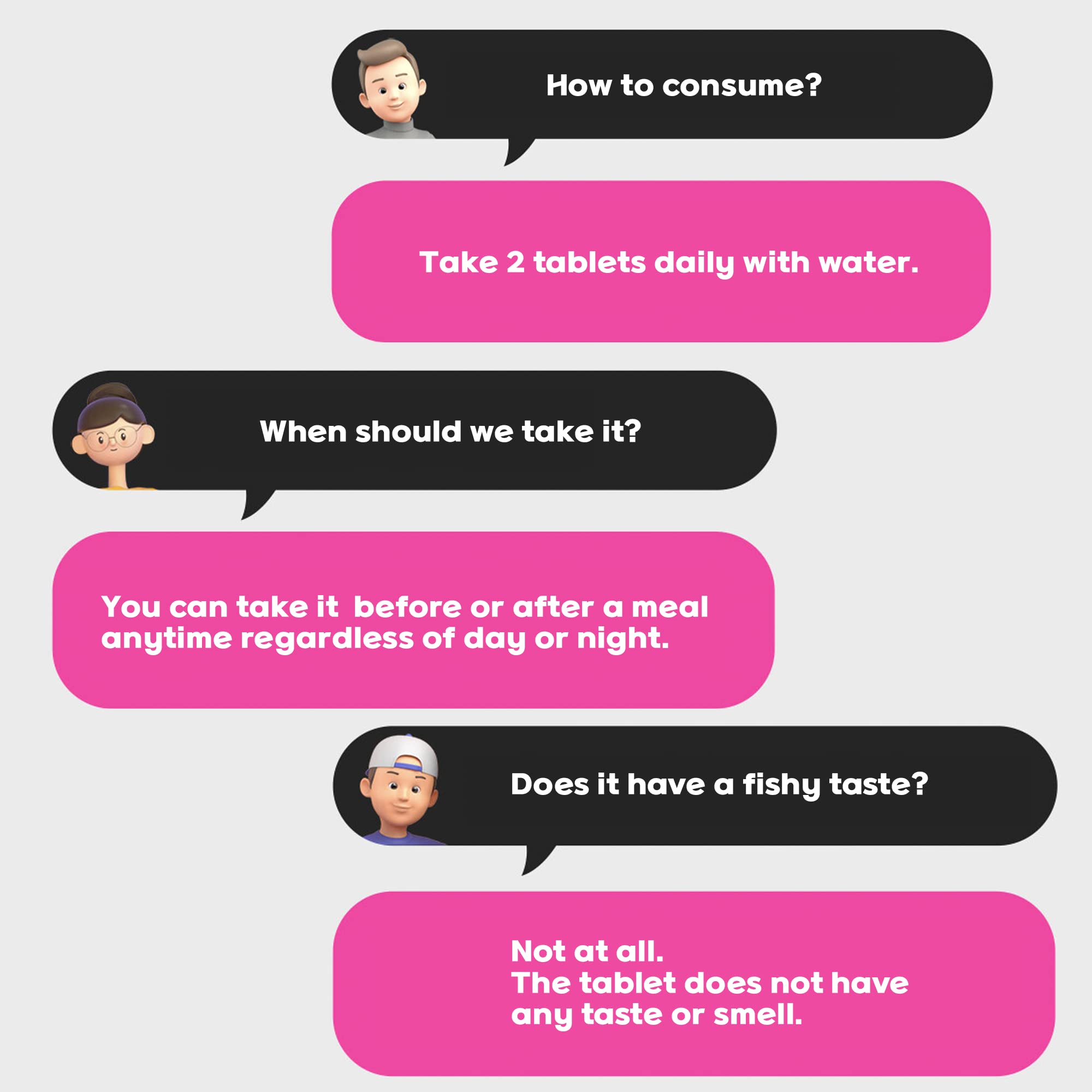 Ever Collagen Time ingredient icons highlighting vitamins and minerals