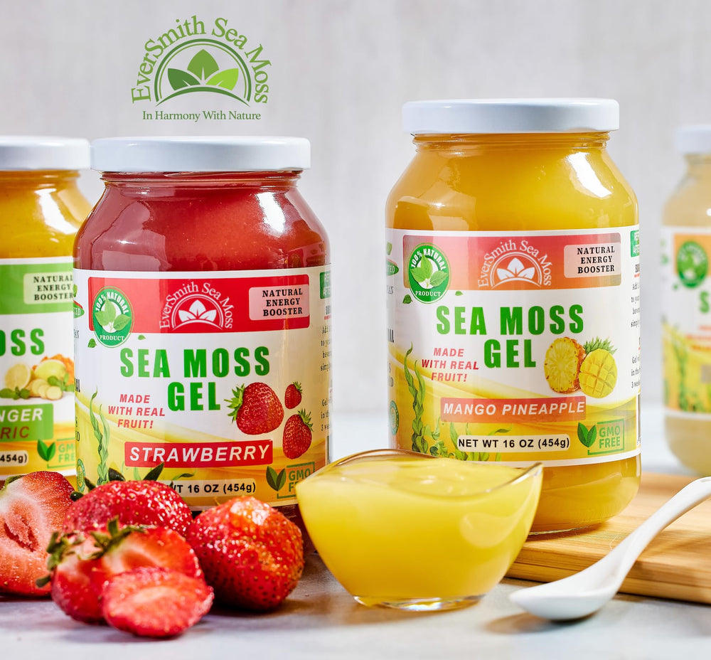 EverSmith Organics sea moss gel in smoothie demonstrates versatile daily addition.