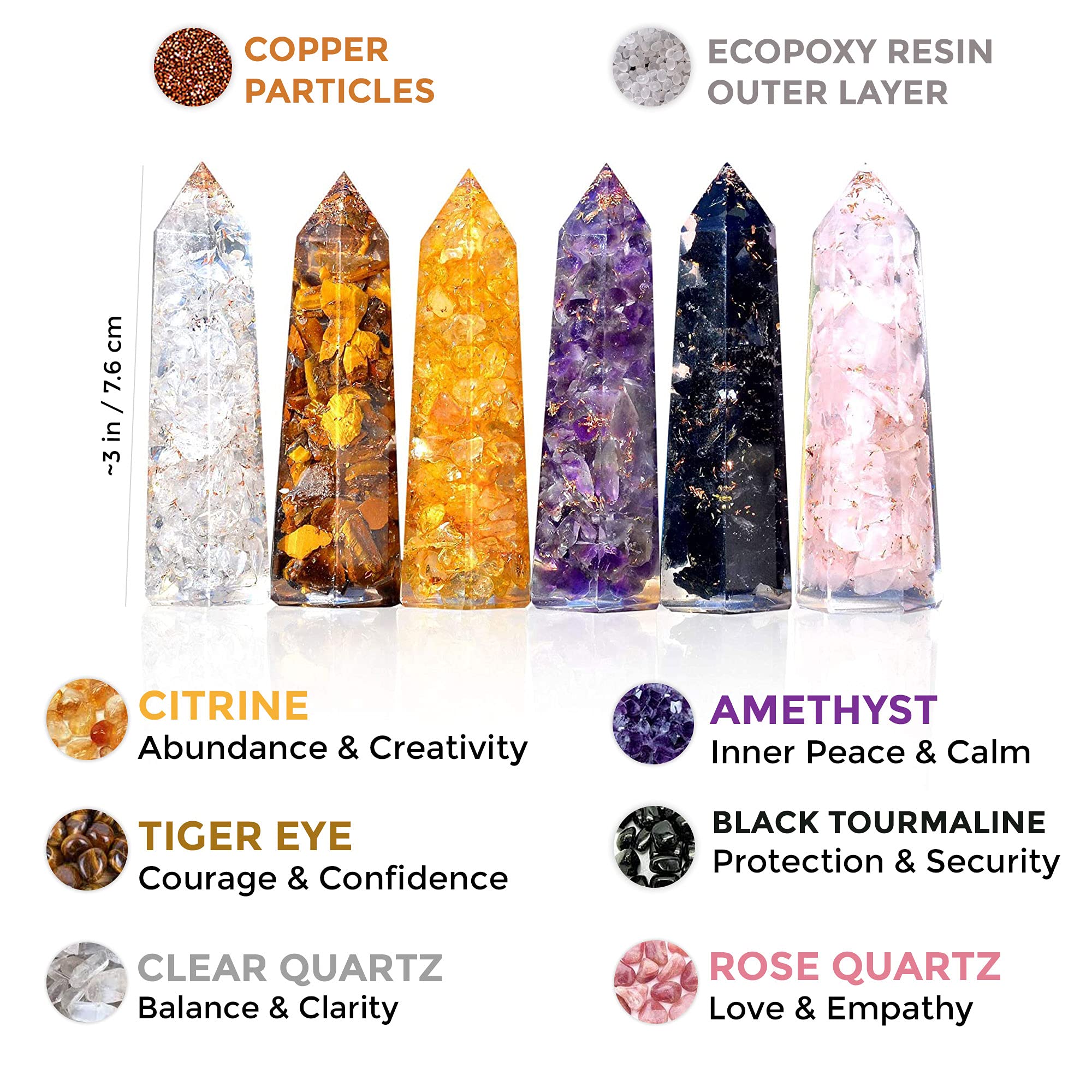 Ever Vibes amethyst wand 3-inch for calming insights and spiritual clarity.