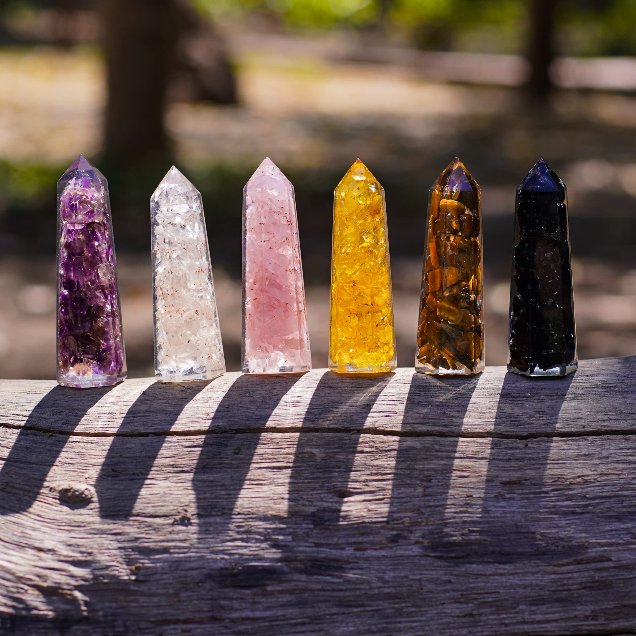 Ever Vibes clear quartz wand amplifies intention setting and clarity.
