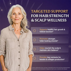 EverFaith Hair Formula Plus label design on bottle highlighting key ingredients.