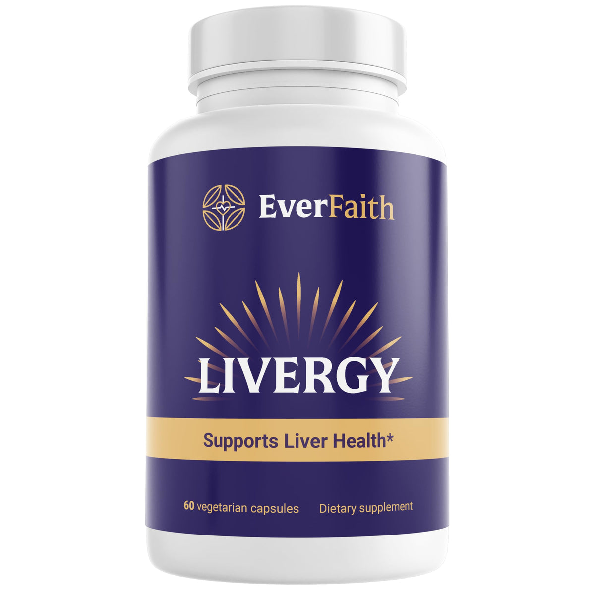 Everfaith Livergy bottle front label signaling liver support benefits