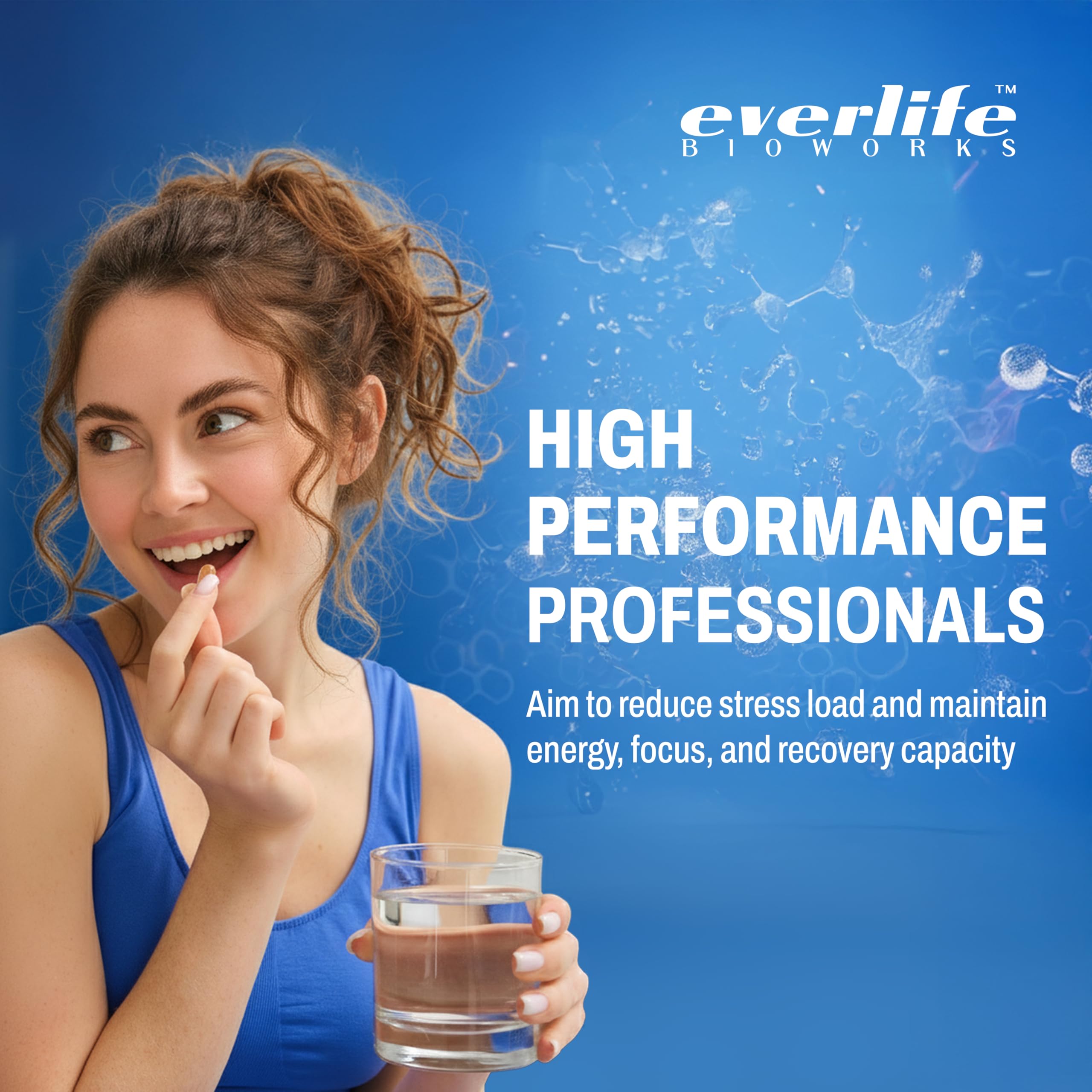 Everlife Brand packaging shot communicates quality, transparency, and easy supplementation.