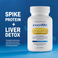 Everlife Liposomal Curcumin ingredients label suggests optimized antioxidant delivery.
